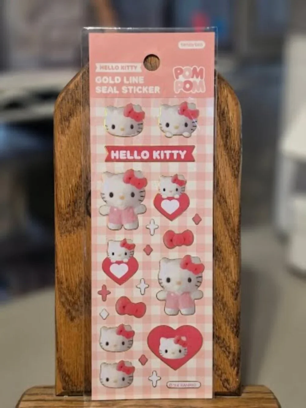 STK-2558 Hello Kitty Sanrio Foil Lined Sticker Sheet
